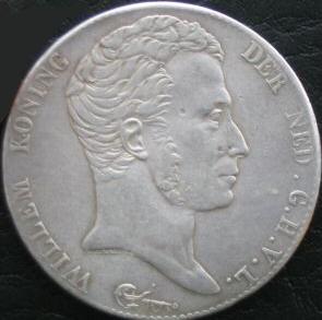 Drie Gulden 1818 Kop