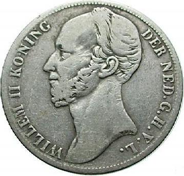 Gulden 1848 Kop