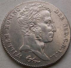 Gulden Indië 1821 Kop
