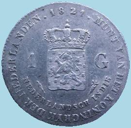 Nederland Gulden 1821 Nederlands-Indië Munt