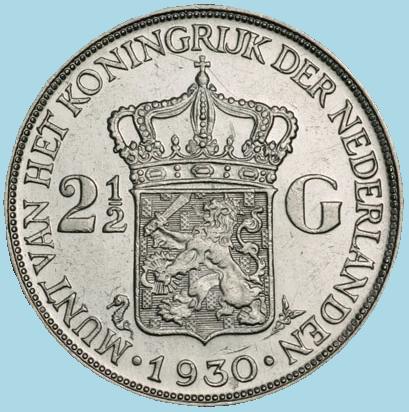 Nederland Rijksdaalder 1930 Munt